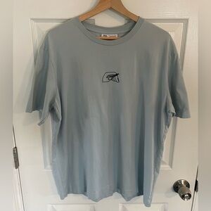 Zara Sebastian Curi T-Shirt Men's Blue Short Sleeve- Medium
